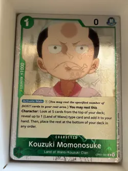 OP01-041 Kouzuki Momonosuke (Jolly Roger Foil) English R One Piece TCG Card Game - Image 1