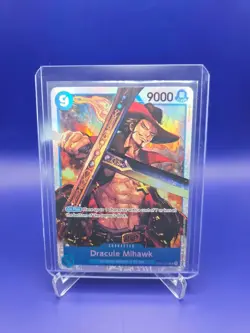 One Piece TCG English OP01-070 Dracule Mihawk SR Foil - Image 1