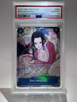 PSA 10 BOA HANCOCK 2025 ONE PIECE PROMOS ILLUSTRATION BOX VOL.1 - Image 1