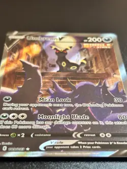 Umbreon V 189/203 Evolving Skies Alternate Art Pokemon Card LP - Image 3
