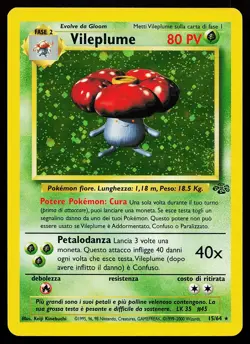 Vileplume 15/64 Holo Rare ITALIAN Jungle Pokemon Card - Image 1