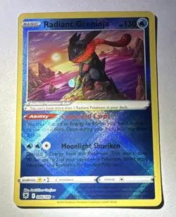 Radiant Greninja 046/189 Astral Radiance Radiant Rare Holo Pokemon Card NM - Image 1