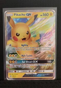 Pokemon Pikachu GX SM232 Sun & Moon Promo Holo 160 HP English Card - Image 1