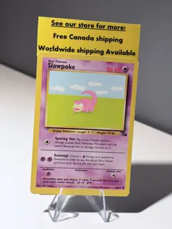 Slowpoke 55/62 Fossil Pokemon Card WOTC HP - Image 1