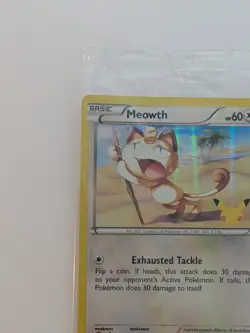 Pokemon Meowth 53/83 20th Anniversary Sealed Promo TCG Card - Image 5