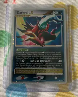 AUTHENTIC 2008 Pokemon Card Darkrai LV.X (Diamond & Pearl Black Star Promo 19) - Image 3