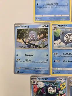 Pokemon Card Lot Of 10 Various Poliwag Poliwhirl Poliwrath Reverse Holo Rare - Image 5