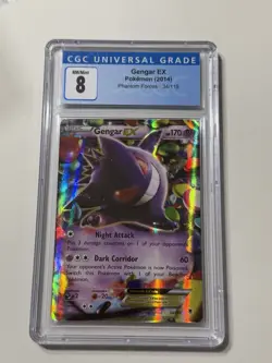 Pokemon Gengar EX 2014 Phantom Forces 34/119 Holo CGC 8 NM - MINT+ - Image 1