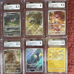 CGC Graded Japanese Pokemon Holo Art/Character Rare Full Art Lot 26 Cards - Image 3