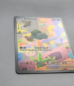 Pokemon Bulbasaur Full Art Holo 143/142 Sv07 Stellar Crown Illus Rare EN - Image 2