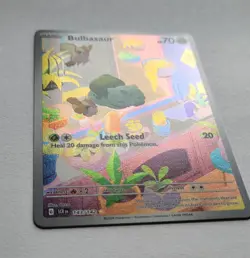 Pokemon Bulbasaur Full Art Holo 143/142 Sv07 Stellar Crown Illus Rare EN - Image 4