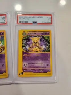 Pokemon Expedition Abra Kadabra Alakazam PSA Graded Set 5,6,7 - Image 2