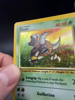 Pokemon TCG Holo Unlimited Rare Pinsir Jungle 9/64 Moderately Played - Image 3