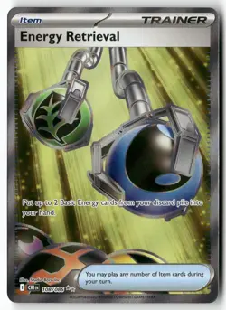 ENERGY RETRIEVAL 108/086 ULTRA RARE ME04: CHAOS RISING POKEMON NEAR MINT - Image 1