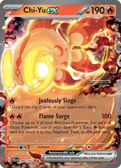 Chi-Yu ex 40/193 Double Rare | Paldea Evolved | Pokemon Card - Image 1
