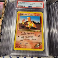 Pokemon TCG Blaine's Charmander 60/132 Gym Challenge 2000 PSA 1 Poor - Pop 2 - Image 1