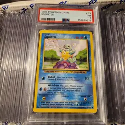 Squirtle 63/102 1999 Pokemon Game Base Set PSA 1 Poor - Image 1