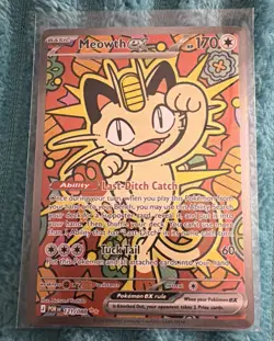 🐱✨ FRESHLY PULLED + MINT + POSSIBLE PSA 10 Pokemon Meowth EX SIR Holo - Image 2