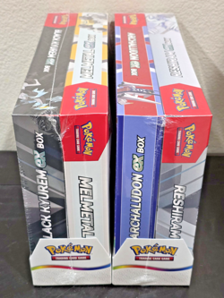 Pokemon Black Kyurem/Melmetal EX And Reshiram/Archaludon Collection Box Bundle - Image 1