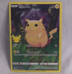 Pikachu 2021 Pokemon Celebrations 25th Anniversary 005/025 FULL ART HOLO NM - Image 1