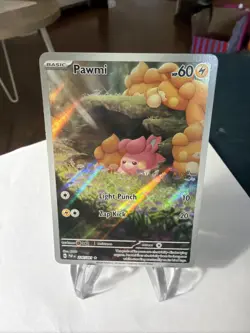 Pawmi 226/091 SV: Paldean Fates Illustration Rare Holo Pokemon TCG - Image 1