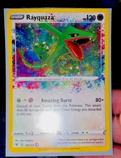 Pokemon TCG Rayquaza 138/185 Vivid Voltage Amazing Rare Holo ENG 120HP - Image 1