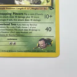 Giovanni's Pinsir 24/132 Gym Challenge LP Rare WOTC Pokemon TCG Vintage Single - Image 5