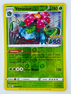 Venusaur | 003/078 | Pokemon GO | Rare | Reverse Holo | LP - Image 1