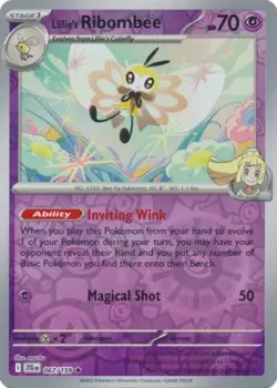 Lillie's Ribombee 67/159 Reverse Holo | Journey Together | Pokemon Card - Image 1
