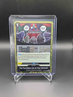 One Piece TCG English OP13-096 The Five Elders Are at Your Service R Foil - Image 1