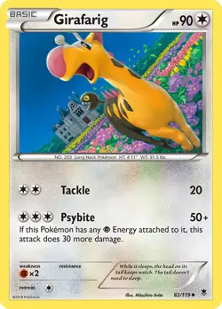 Girafarig 82/119 Uncommon | Phantom Forces | Pokemon Card - Image 1