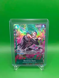 One Piece TCG English OP13-037 Roronoa Zoro (TR) Alt Art Parallel - Image 1