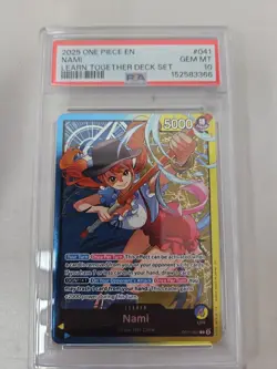 2025 ONE PIECE EN LEARN TOGETHER DECK SET OP11-041 NAMI PSA 10 Gem Mint 💎 - Image 1