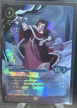 Disney Lorcana TCG Belle - Snowfield Strategist 236/204 Foil Legendary EN - Image 1