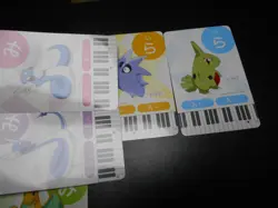 Pokemon Music Musical Note Card x9 Pikachu Tyranitar Dragonite Evolutions #3737 - Image 7