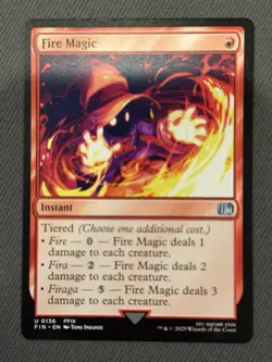 Fire Magic NM Final Fantasy MTG Uncommon NM - Image 1