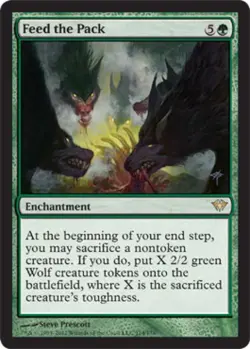 Feed the Pack - Medium Play MTG Dark Ascension - Image 1