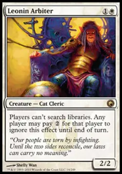 Leonin Arbiter - Light Play MTG Scars of Mirrodin - Image 1