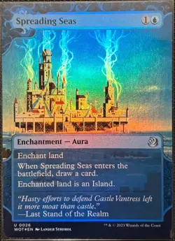 MTG Wilds of Eldraine Enchanting Tales Spreading Seas Foil (Uncommon) - Image 1