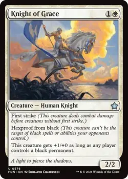 Knight of Grace - Near Mint MTG Foundations - Image 1