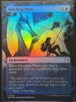 MTG Wilds of Eldraine Enchanting Tales Hatching Plans Foil (Uncommon) - Image 1