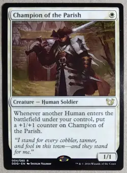 Champion of the Parish - DD Blessed v. Cursed (DDQ) - Rare - LP - MTG - Image 1