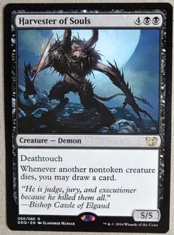 Harvester of Souls - DD Blessed v. Cursed (DDQ) - Regular Rare - NM - MTG - Image 1