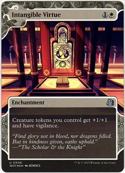 MTG Wilds of Eldraine Enchanting Tales Intangible Virtue Foil (Uncommon) - Image 2