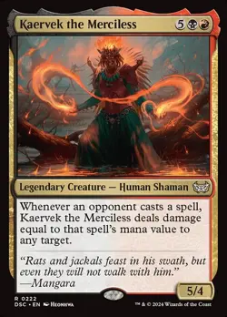 Kaervek the Merciless Regular - Duskmourn: House Of Horror Commander MTG-NM - Image 1