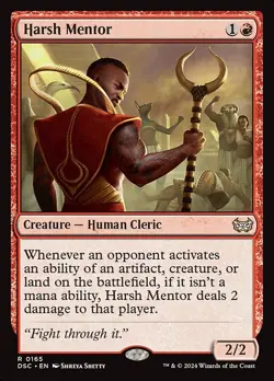 Harsh Mentor Regular - Duskmourn: House Of Horror Commander MTG-NM - Image 1