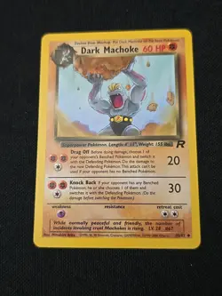 Dark Machoke 40/82 Team Rocket Regular Pokemon TCG Light Played Condition - Image 1