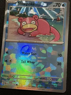 Pokemon Prismatic Evolutions - Slowpoke - 018/131 - MASTERBALL REVERSE - M/NM - Image 5