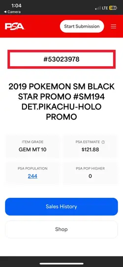 2019 POKEMON SM BLACK STAR PROMO #SM194 DET.PIKACHU-HOLO PROMO PSA 10 - Image 3