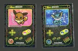 Game Boy Color Pokemon HOLO CARDS EEVEE & VAPOREON - Image 1